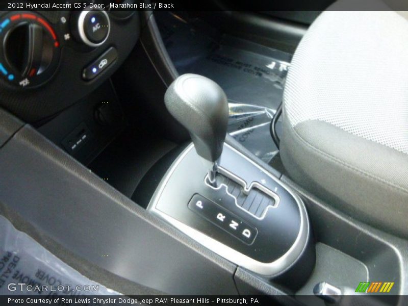 Marathon Blue / Black 2012 Hyundai Accent GS 5 Door