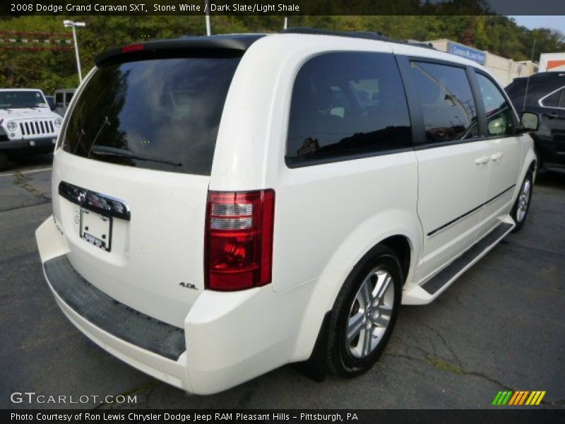 Stone White / Dark Slate/Light Shale 2008 Dodge Grand Caravan SXT