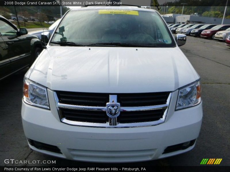 Stone White / Dark Slate/Light Shale 2008 Dodge Grand Caravan SXT