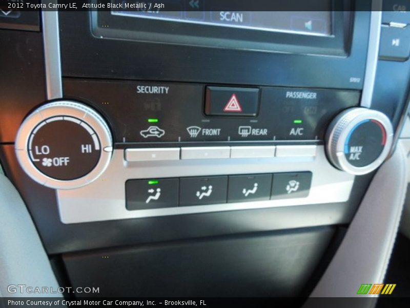 Attitude Black Metallic / Ash 2012 Toyota Camry LE