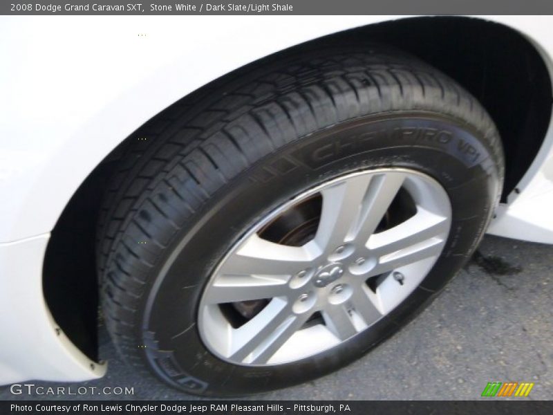 Stone White / Dark Slate/Light Shale 2008 Dodge Grand Caravan SXT