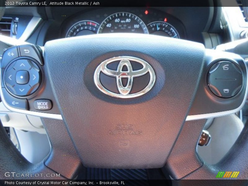 Attitude Black Metallic / Ash 2012 Toyota Camry LE