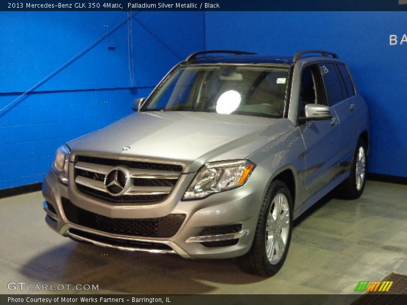 Palladium Silver Metallic / Black 2013 Mercedes-Benz GLK 350 4Matic
