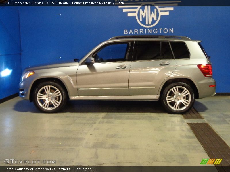 Palladium Silver Metallic / Black 2013 Mercedes-Benz GLK 350 4Matic