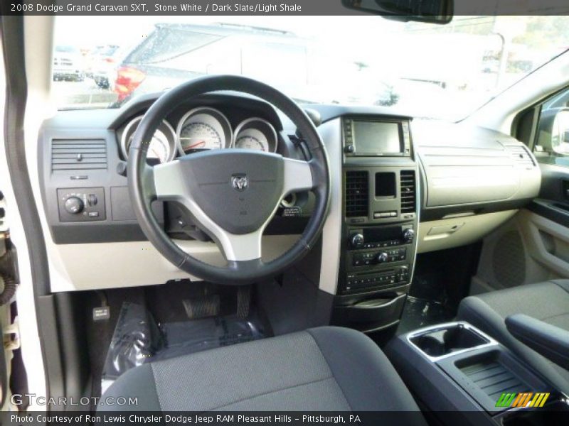 Stone White / Dark Slate/Light Shale 2008 Dodge Grand Caravan SXT