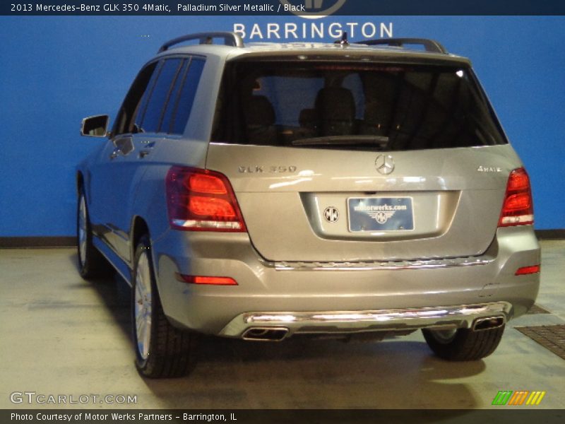 Palladium Silver Metallic / Black 2013 Mercedes-Benz GLK 350 4Matic