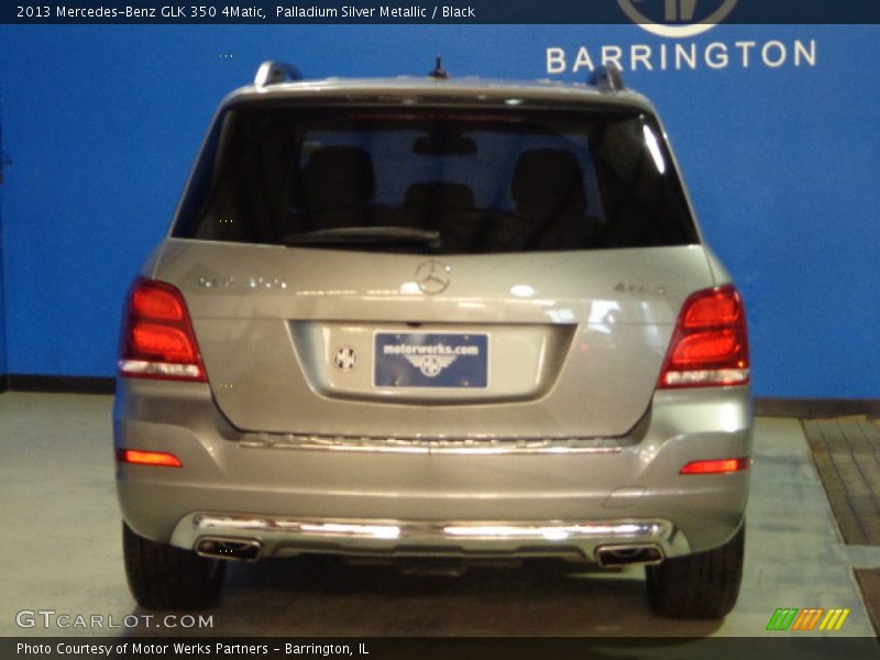 Palladium Silver Metallic / Black 2013 Mercedes-Benz GLK 350 4Matic