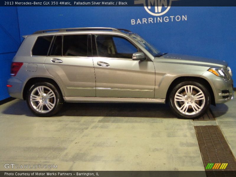 Palladium Silver Metallic / Black 2013 Mercedes-Benz GLK 350 4Matic