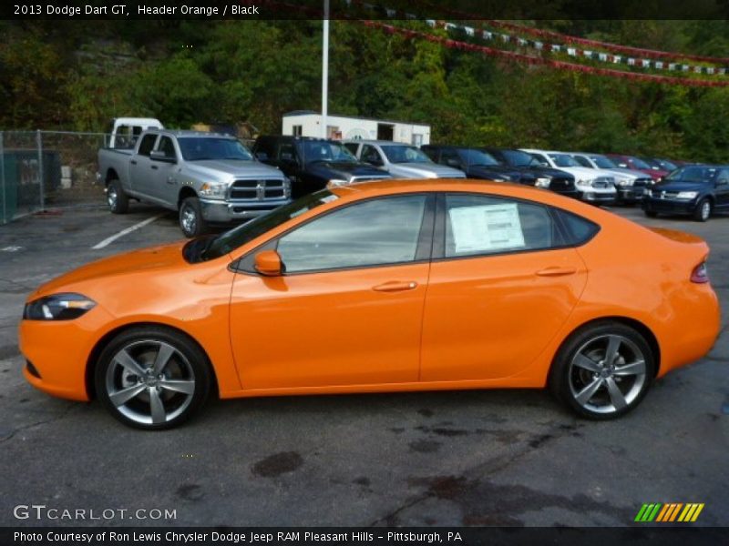  2013 Dart GT Header Orange