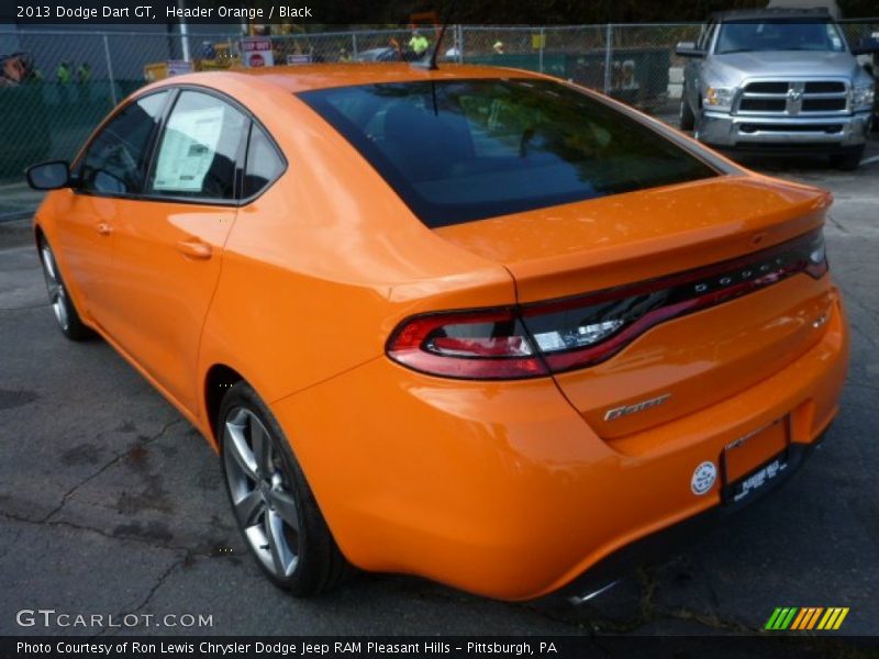 Header Orange / Black 2013 Dodge Dart GT