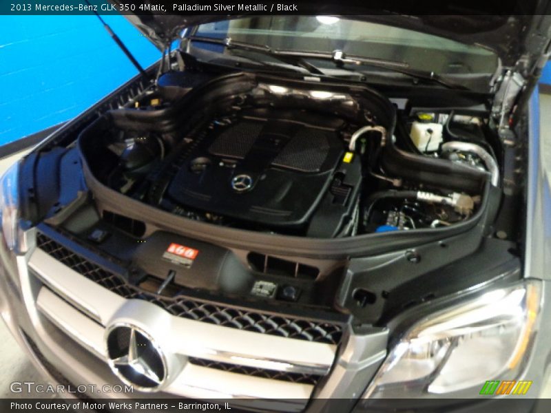 Palladium Silver Metallic / Black 2013 Mercedes-Benz GLK 350 4Matic