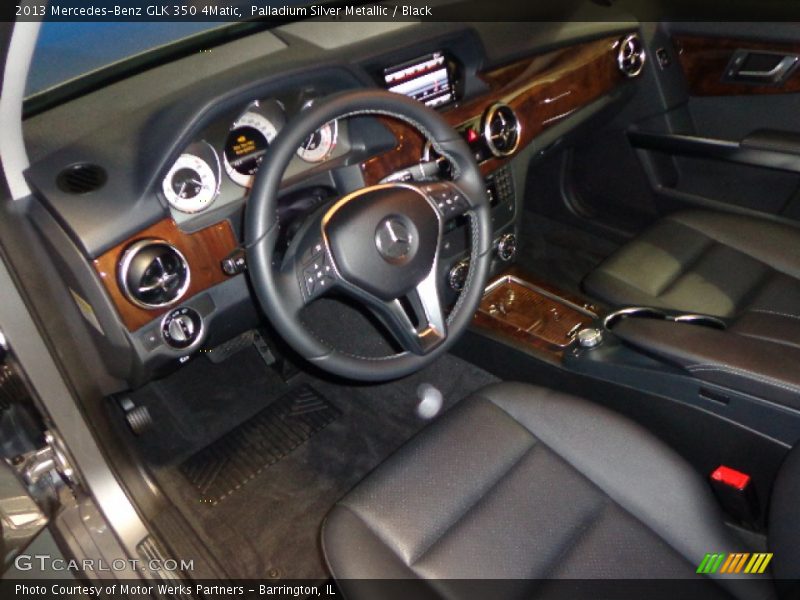 Palladium Silver Metallic / Black 2013 Mercedes-Benz GLK 350 4Matic