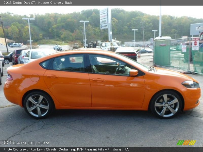 Header Orange / Black 2013 Dodge Dart GT