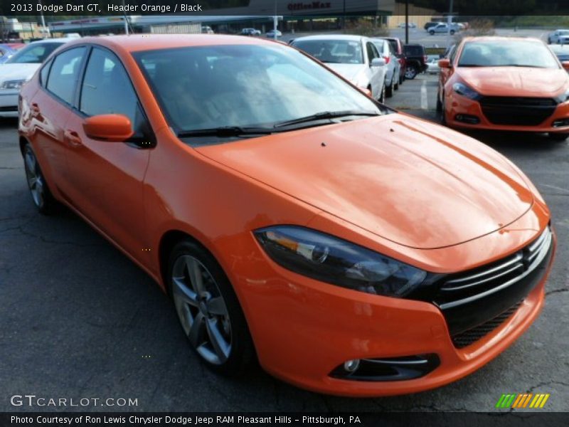 Header Orange / Black 2013 Dodge Dart GT