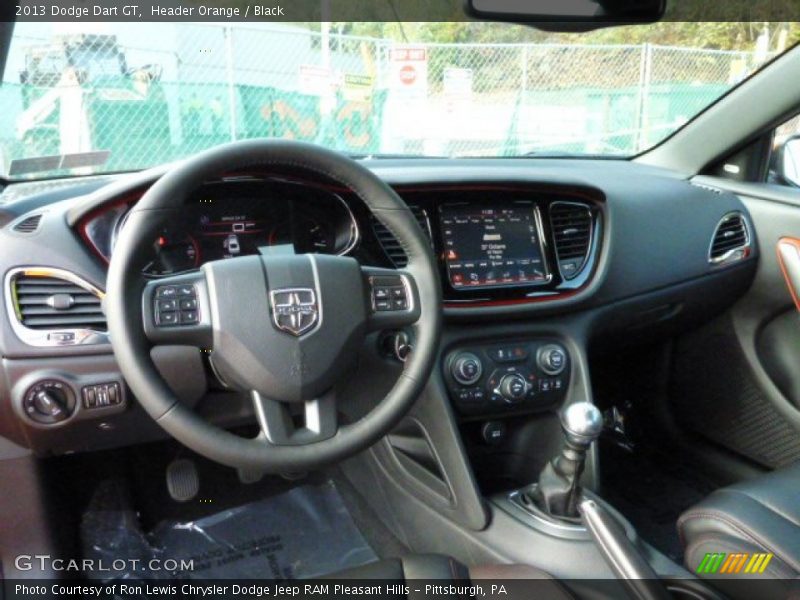 Dashboard of 2013 Dart GT