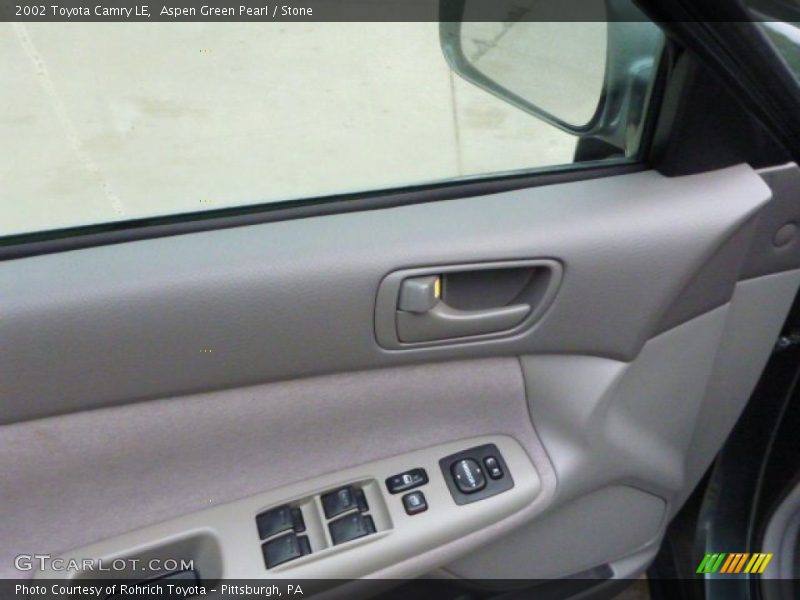 Aspen Green Pearl / Stone 2002 Toyota Camry LE