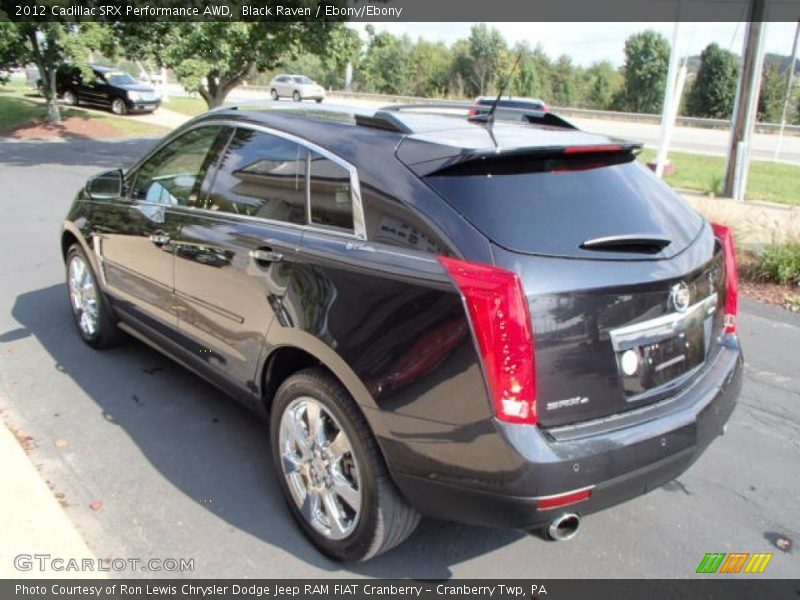 Black Raven / Ebony/Ebony 2012 Cadillac SRX Performance AWD