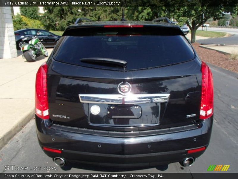 Black Raven / Ebony/Ebony 2012 Cadillac SRX Performance AWD