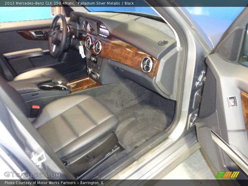 Palladium Silver Metallic / Black 2013 Mercedes-Benz GLK 350 4Matic