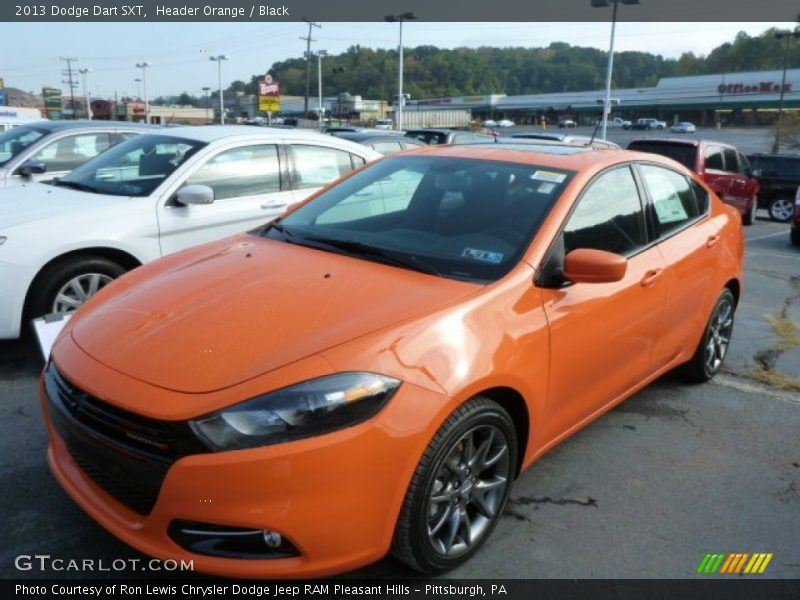 Header Orange / Black 2013 Dodge Dart SXT