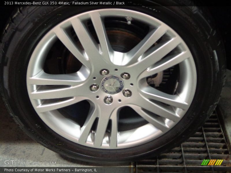 Palladium Silver Metallic / Black 2013 Mercedes-Benz GLK 350 4Matic
