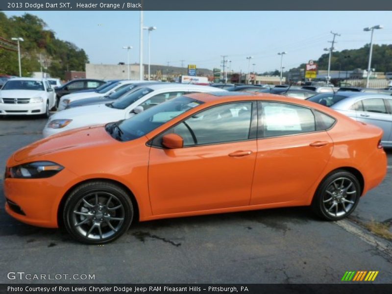 Header Orange / Black 2013 Dodge Dart SXT