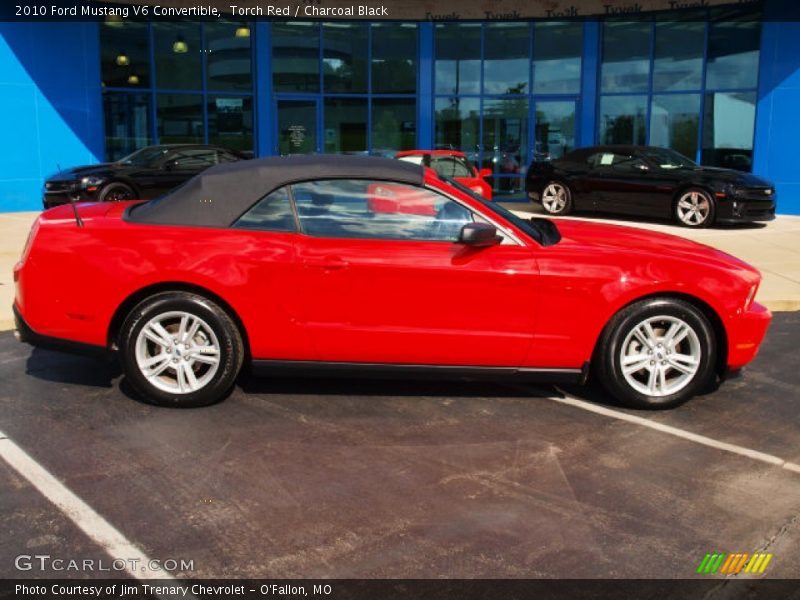 Torch Red / Charcoal Black 2010 Ford Mustang V6 Convertible