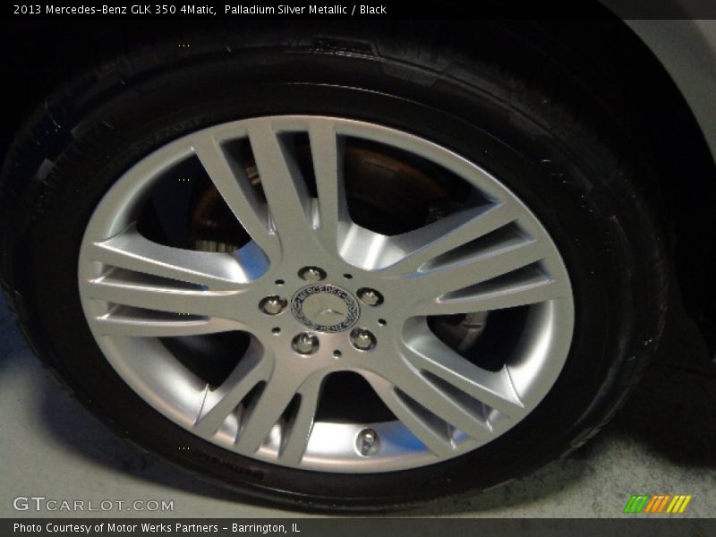 Palladium Silver Metallic / Black 2013 Mercedes-Benz GLK 350 4Matic