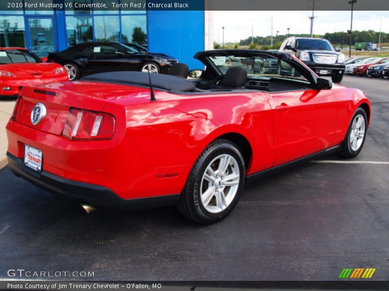 Torch Red / Charcoal Black 2010 Ford Mustang V6 Convertible