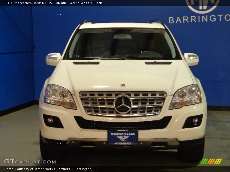 Arctic White / Black 2010 Mercedes-Benz ML 350 4Matic