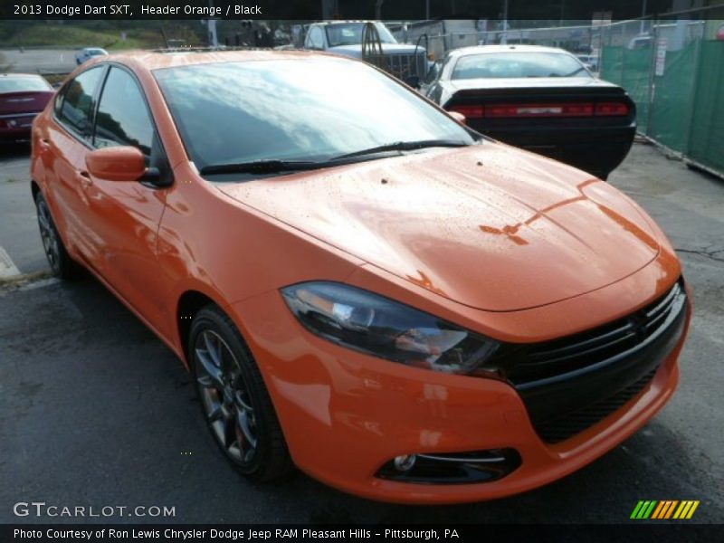 Header Orange / Black 2013 Dodge Dart SXT