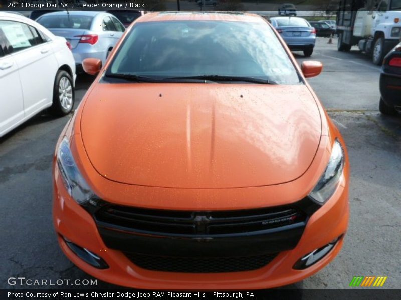 Header Orange / Black 2013 Dodge Dart SXT