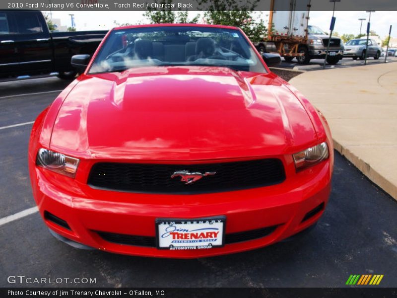 Torch Red / Charcoal Black 2010 Ford Mustang V6 Convertible