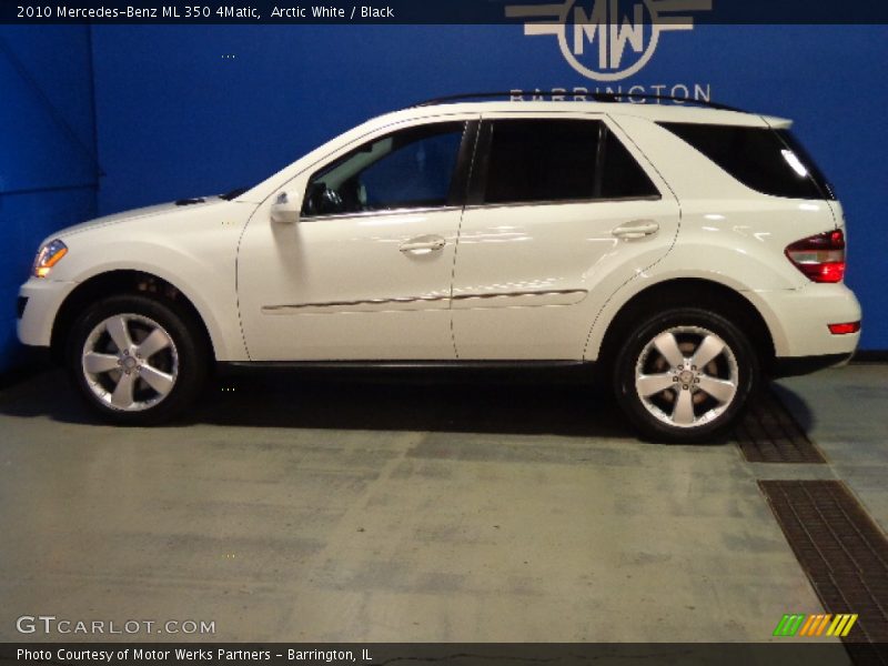 Arctic White / Black 2010 Mercedes-Benz ML 350 4Matic