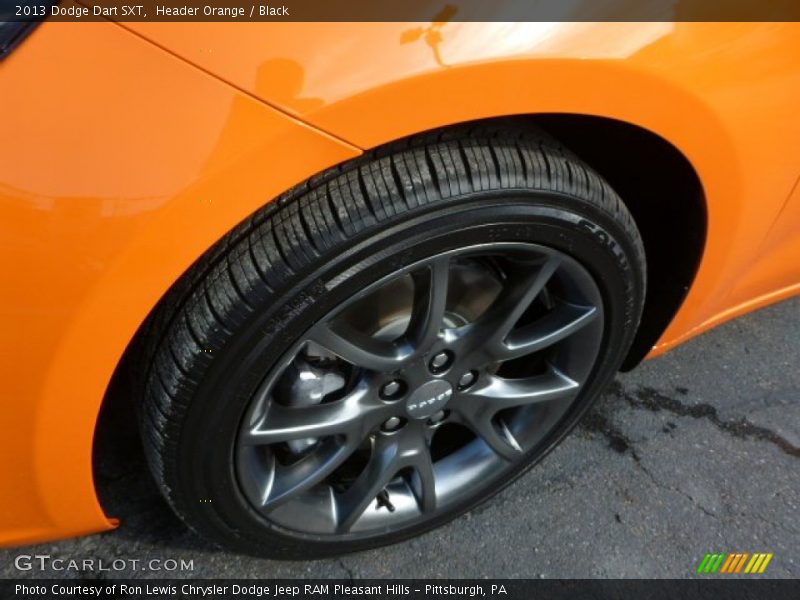 Header Orange / Black 2013 Dodge Dart SXT