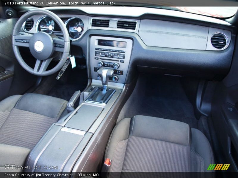 Torch Red / Charcoal Black 2010 Ford Mustang V6 Convertible