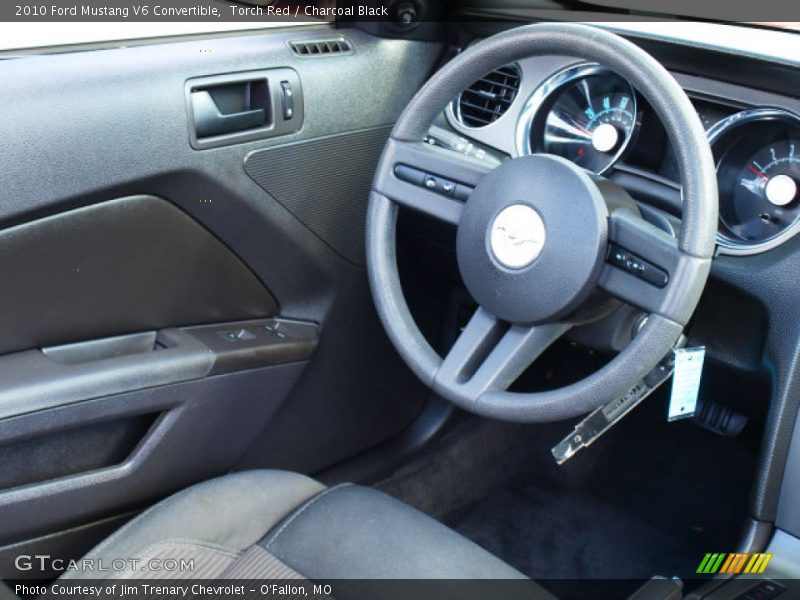 Torch Red / Charcoal Black 2010 Ford Mustang V6 Convertible