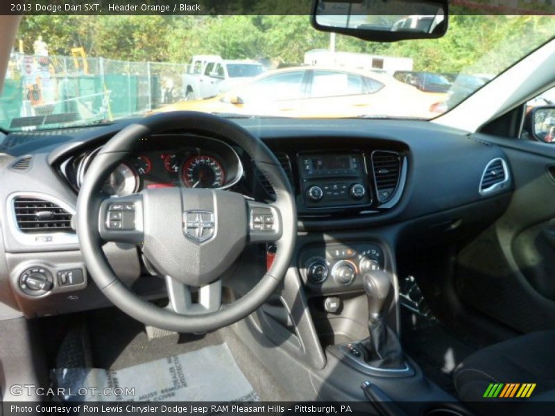 Header Orange / Black 2013 Dodge Dart SXT