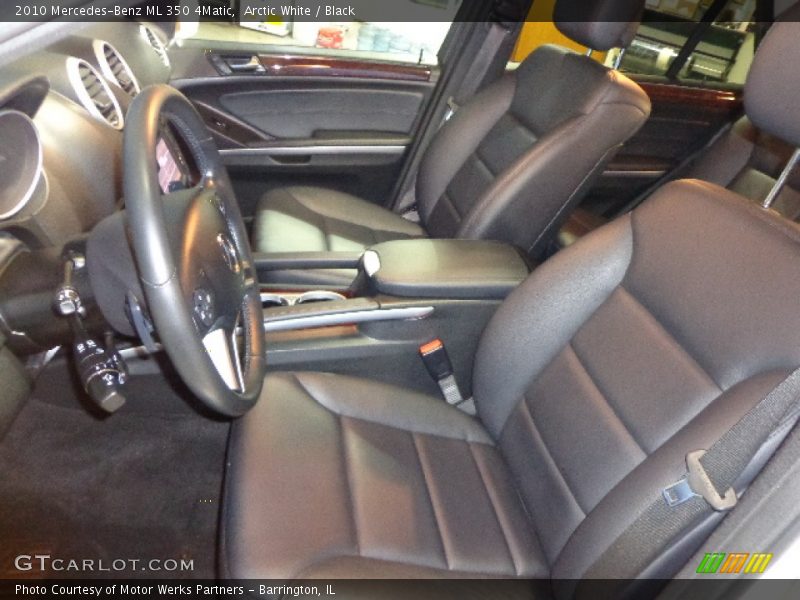 Arctic White / Black 2010 Mercedes-Benz ML 350 4Matic