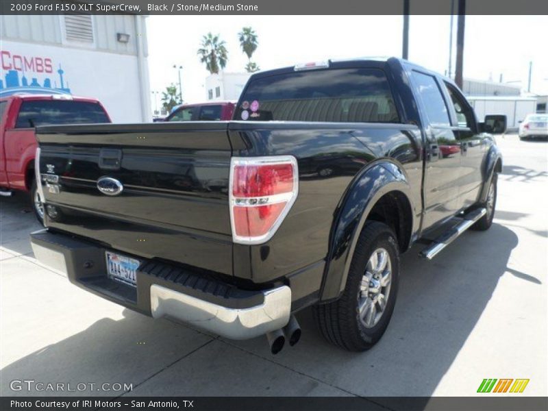 Black / Stone/Medium Stone 2009 Ford F150 XLT SuperCrew