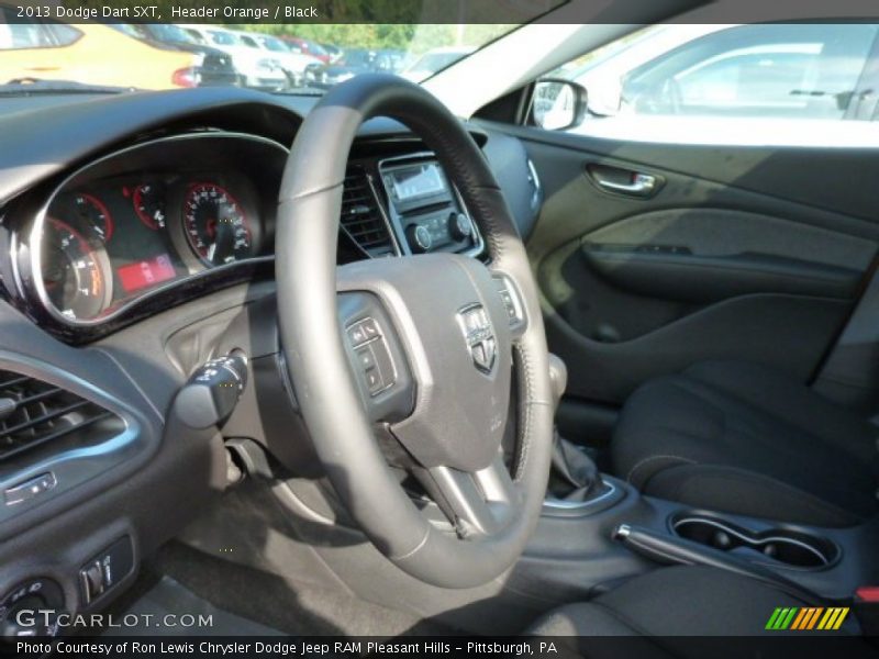 Header Orange / Black 2013 Dodge Dart SXT