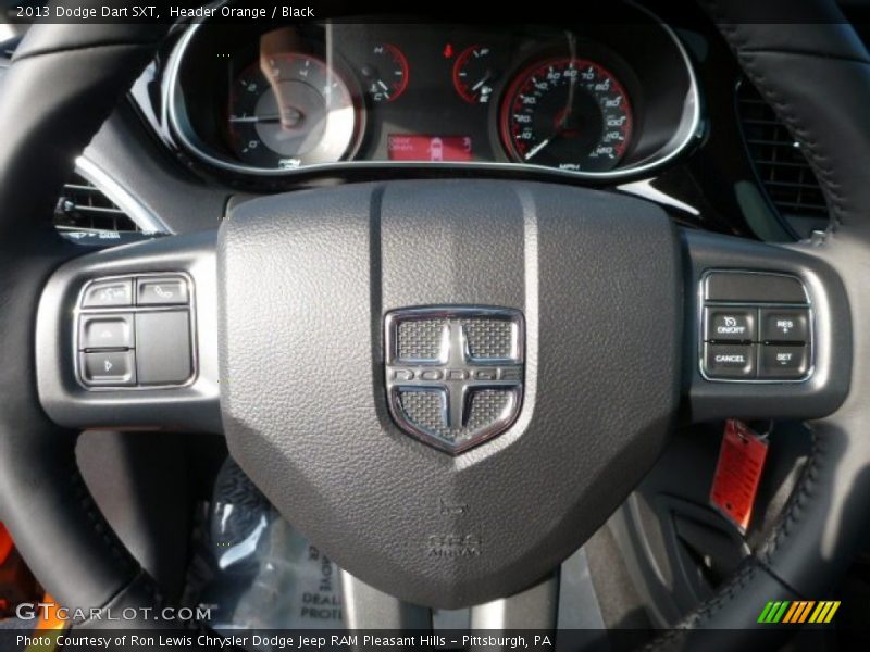 Header Orange / Black 2013 Dodge Dart SXT