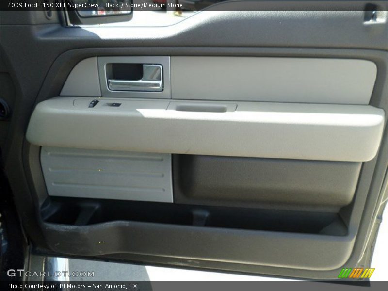 Black / Stone/Medium Stone 2009 Ford F150 XLT SuperCrew