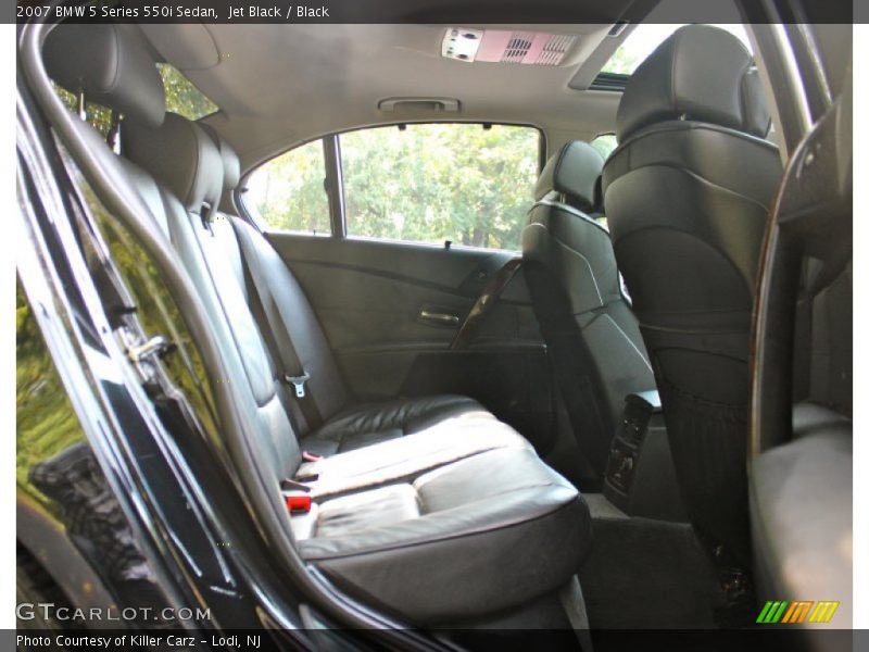 Rear Seat of 2007 5 Series 550i Sedan