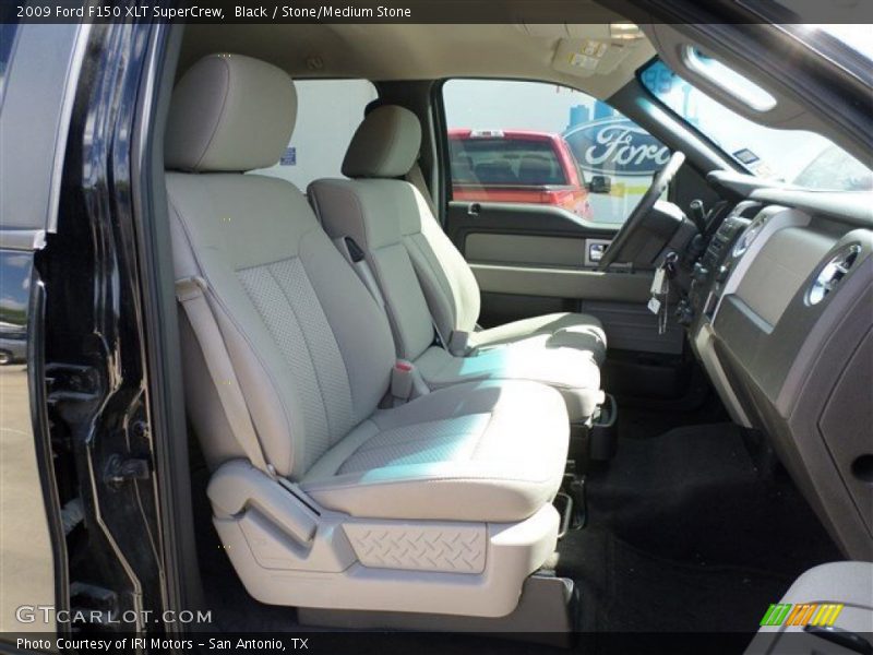 Black / Stone/Medium Stone 2009 Ford F150 XLT SuperCrew