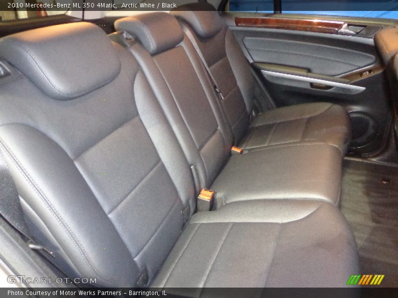 Arctic White / Black 2010 Mercedes-Benz ML 350 4Matic