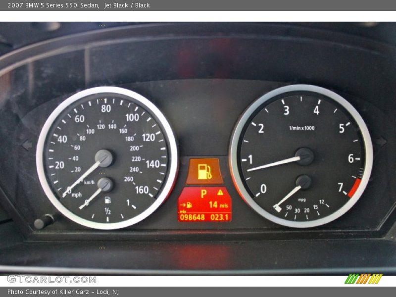 Jet Black / Black 2007 BMW 5 Series 550i Sedan