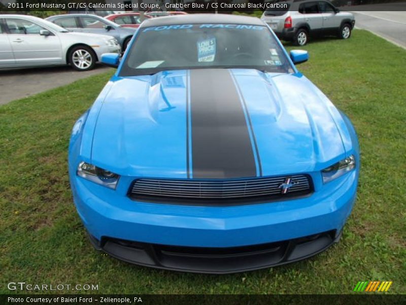 Grabber Blue / CS Charcoal Black/Carbon 2011 Ford Mustang GT/CS California Special Coupe