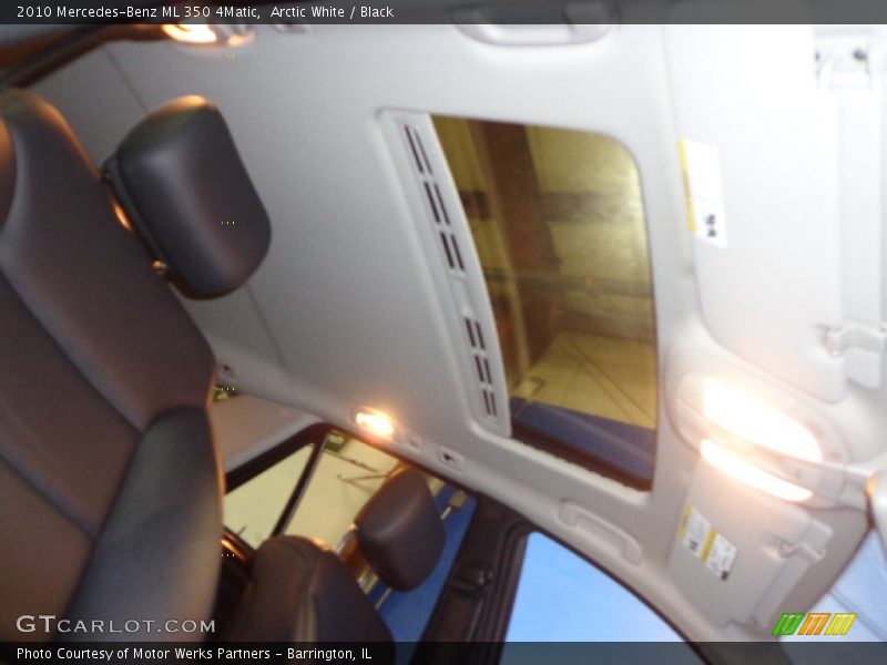 Arctic White / Black 2010 Mercedes-Benz ML 350 4Matic