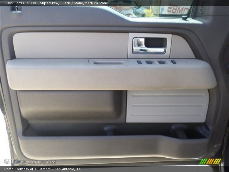 Black / Stone/Medium Stone 2009 Ford F150 XLT SuperCrew
